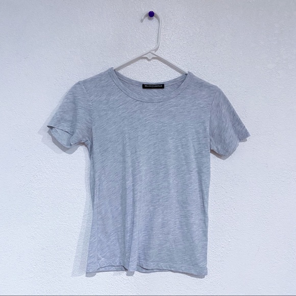 Brandy Melville Tops - Brandy Melville grey crewneck t-shirt